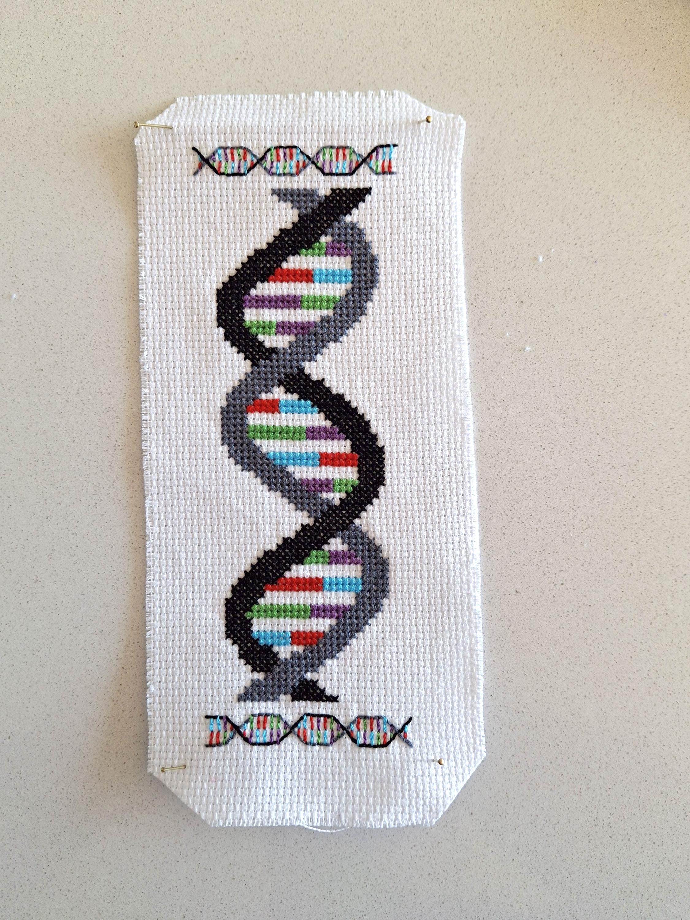 DNA Cross Stitch Bookmark Pattern - PDF Download - Etsy