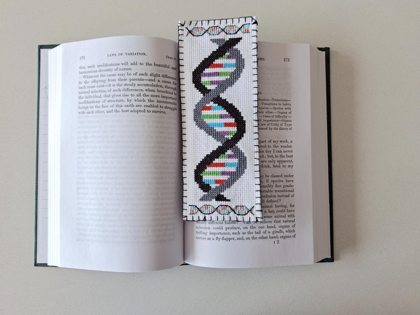 Bookmark Dna DNA Cross Stitch Bookmark Pattern - PDF Download - Etsy