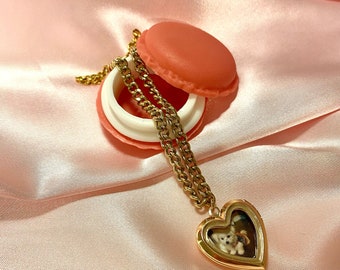 Mother's Day Gift Customized, Heart Locket Jewelry, Photo Jewelry, Heart Locket Anklet, Unique Gift, Custom Gift For Her, VDAy Gift