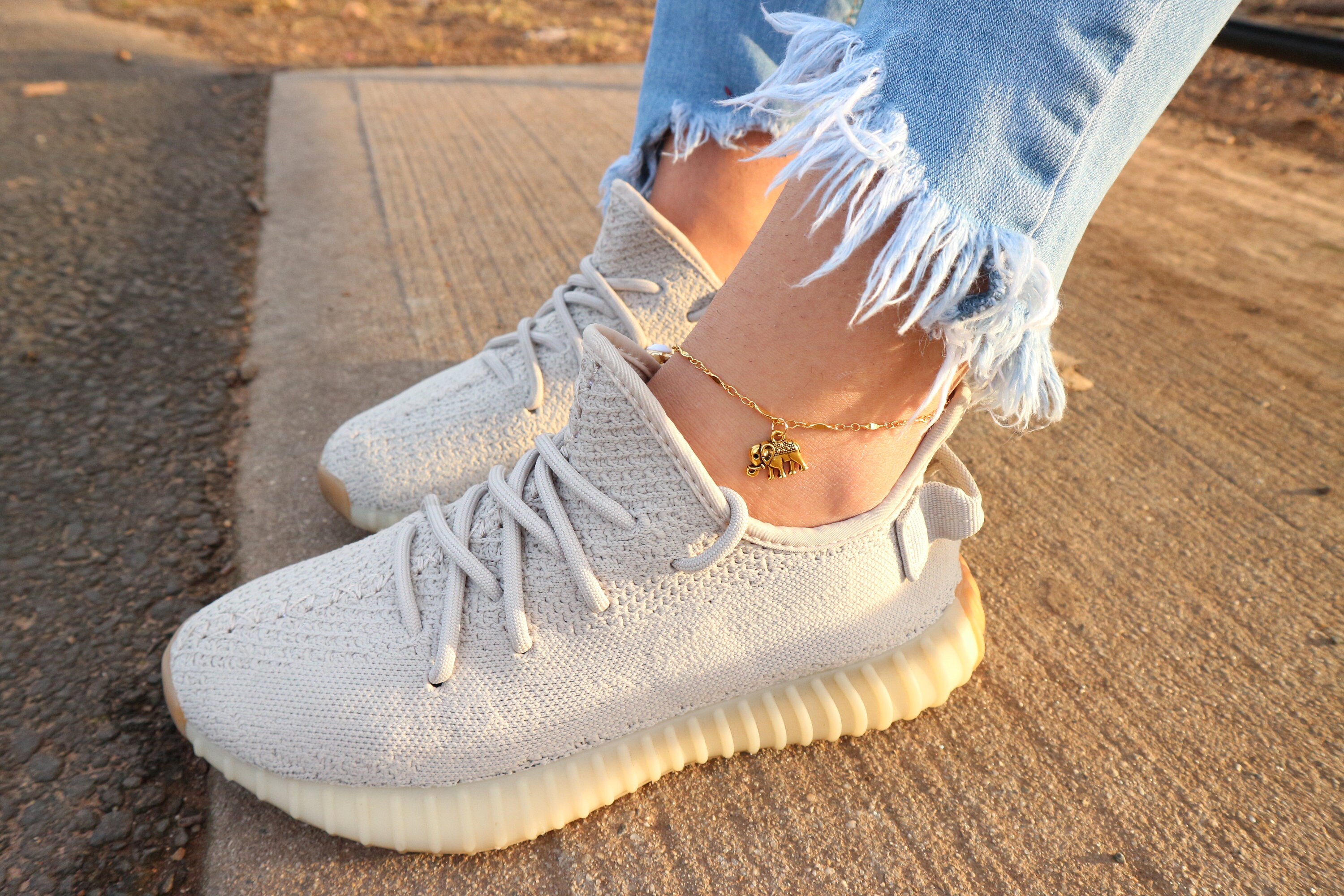 1 gold elephant anklet with boho elephant charm gold anklet Etsy