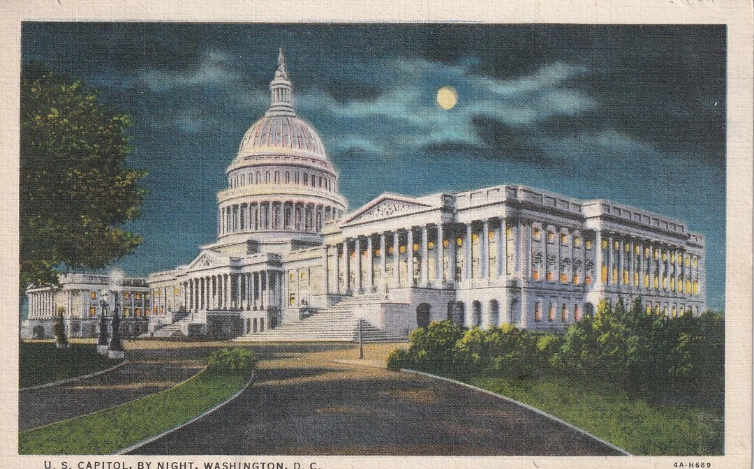 WASHINGTON DC Lot of 5 Vintage Postcards United States Capitol Unused ...