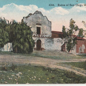 CALIFORNIA lot of 5 Vintage postcards, SAN DIEGO Unused...(lot15)