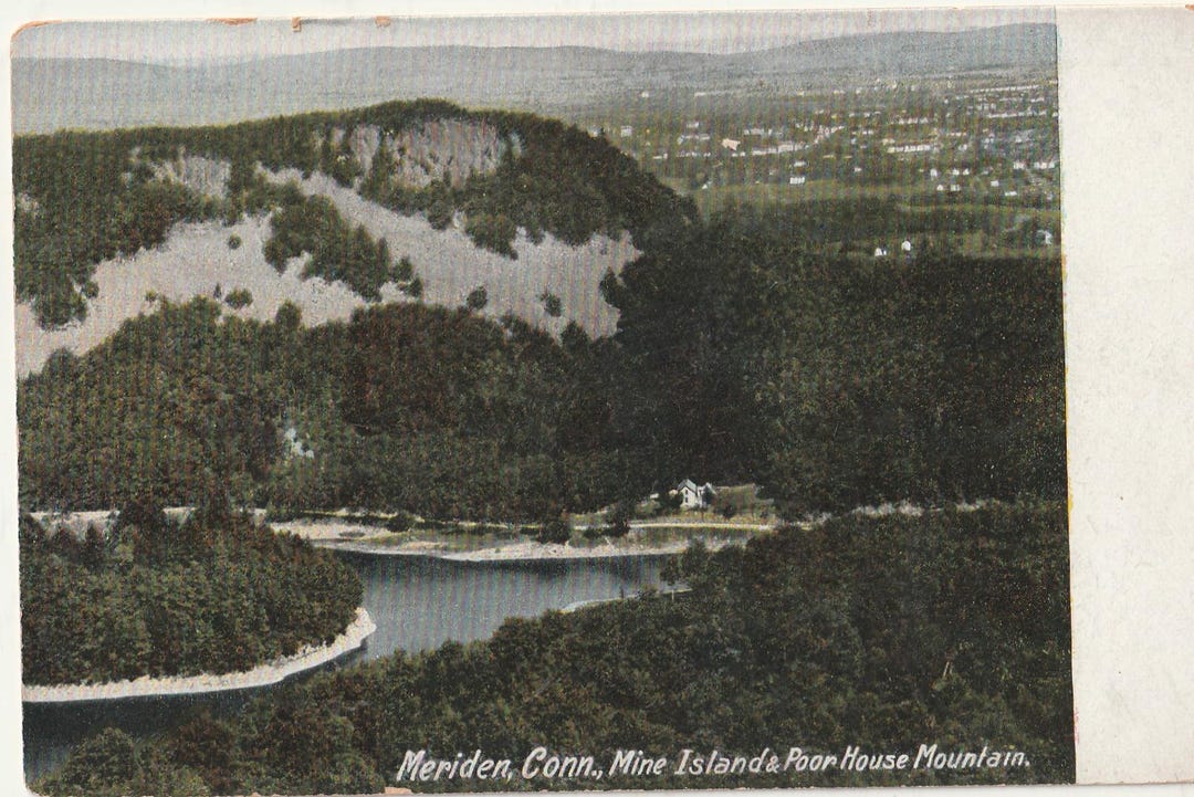 Meriden Postcard MERIDEN, CONNECTICUT, Memorial Boulevard, Hubbard Park, Poor House ...