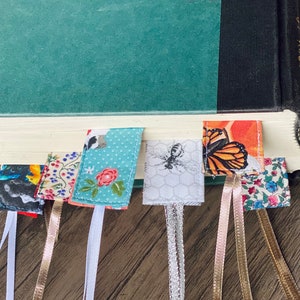 Recycled Fabric Bookmarks