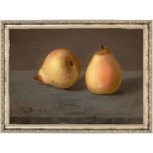 Stampa di pere / Stampa di frutta / Arte da cucina / Pittura di natura morta / Arte originale / Opera d&#39;arte vintage / Pittura antica / Decorazione della fattoria