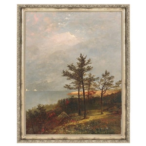 Enclosing Sky Vintage Painting | Wall Art | Antique Decor | Oil Painting Wall Art