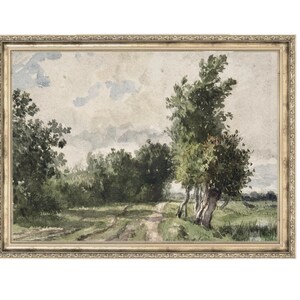 French Landscape | Landscape Painting | Vintage Art | Gallery Wall Artwork | 163