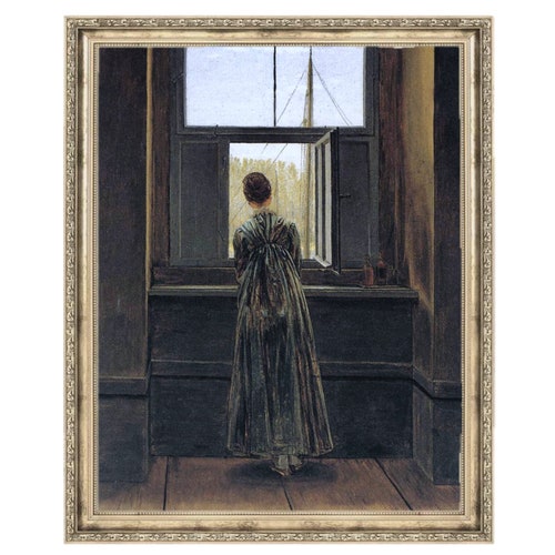 Vintage Portrait Painting Antique Painting Vintage Wall Art Etsy