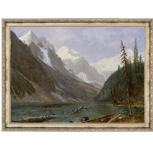 Rocky Mountain Vintage Painting | Printable Wall Art