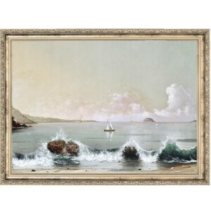 Crashing Waves | Ocean Painting | Neutral Decor | Vintage Art Prints | 25