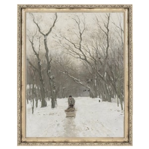 Winter Sleigh | Holiday Decor | Wall Art | Winter Art | Winter Landscape | Christmas Art