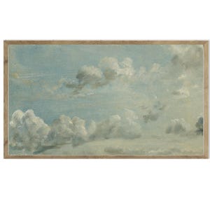 Summer Sky Clouds | Samsung Frame TV Art | Vintage Artwork | Digital Art | Frame TV Art