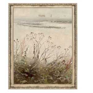 Spring Shore | Spring Landscape Painting | Antique Art | Vintage Painting | 120
