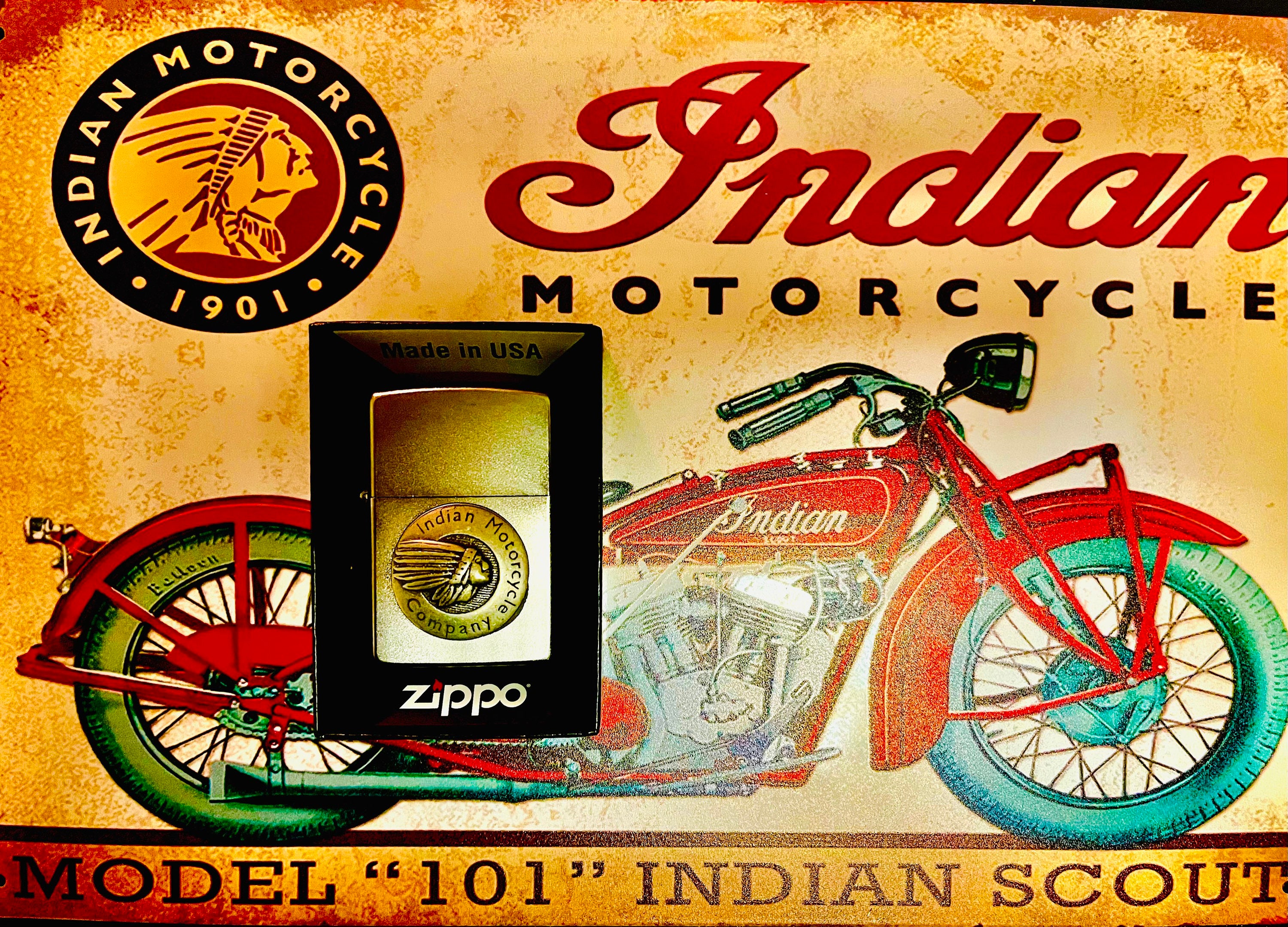 Zippo Indian Lighter - Etsy Canada