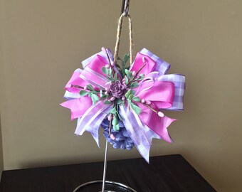 Mother's Day, Purple ornament, pinecone ornaments, spring ornaments, Easter ornament, holiday ornaments, pip berry ornament