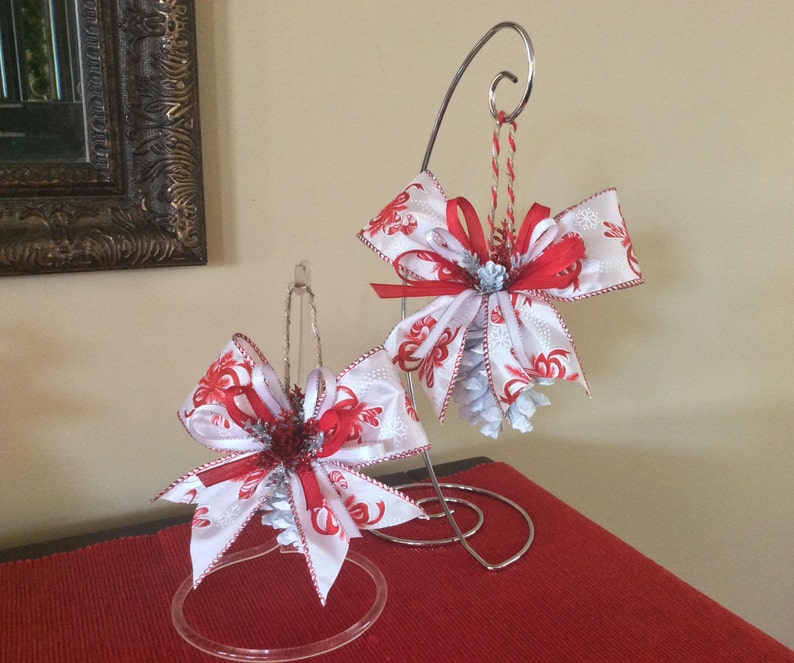 Red And White Christmas Ornament Gift Set Christmas Etsy