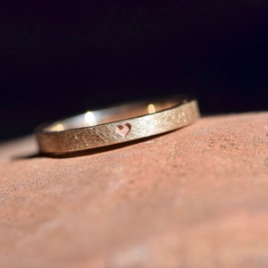 Engagement ring rose gold I Heart ring I Stacking ring I Proposal ring image 8
