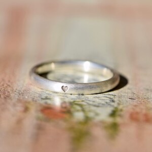 Zilveren verlovingsring | Hartvormige ring | Aanzoekring