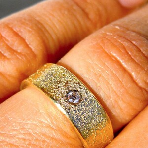 Wedding rings gold I diamond ring I unusual wedding rings image 3