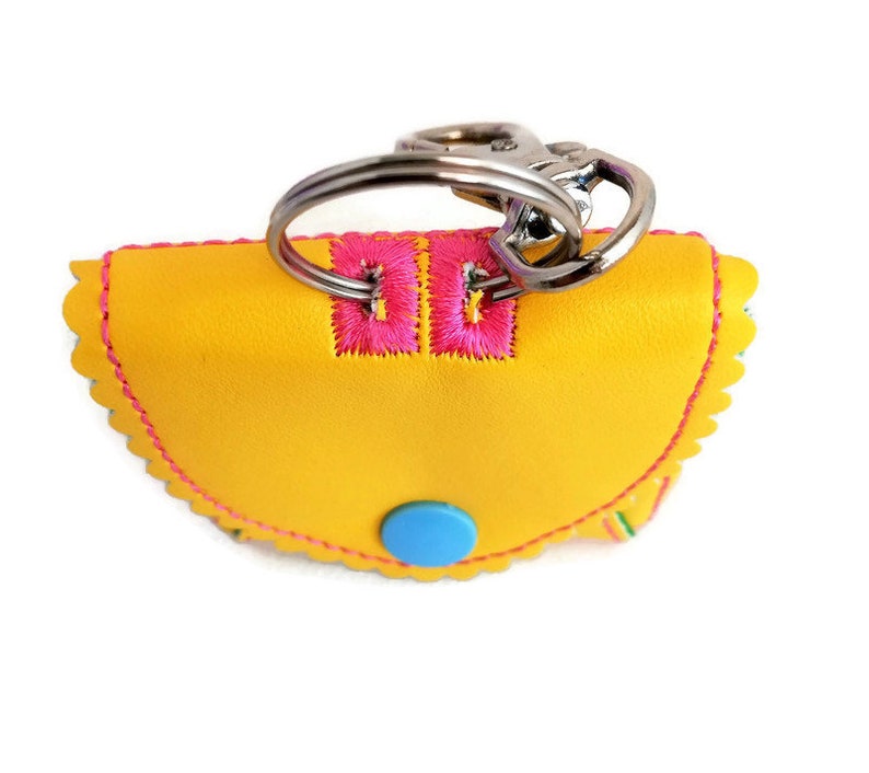 Small ITH Key Bag Key Ring Smallest Size Digital Embroidery Etsy UK