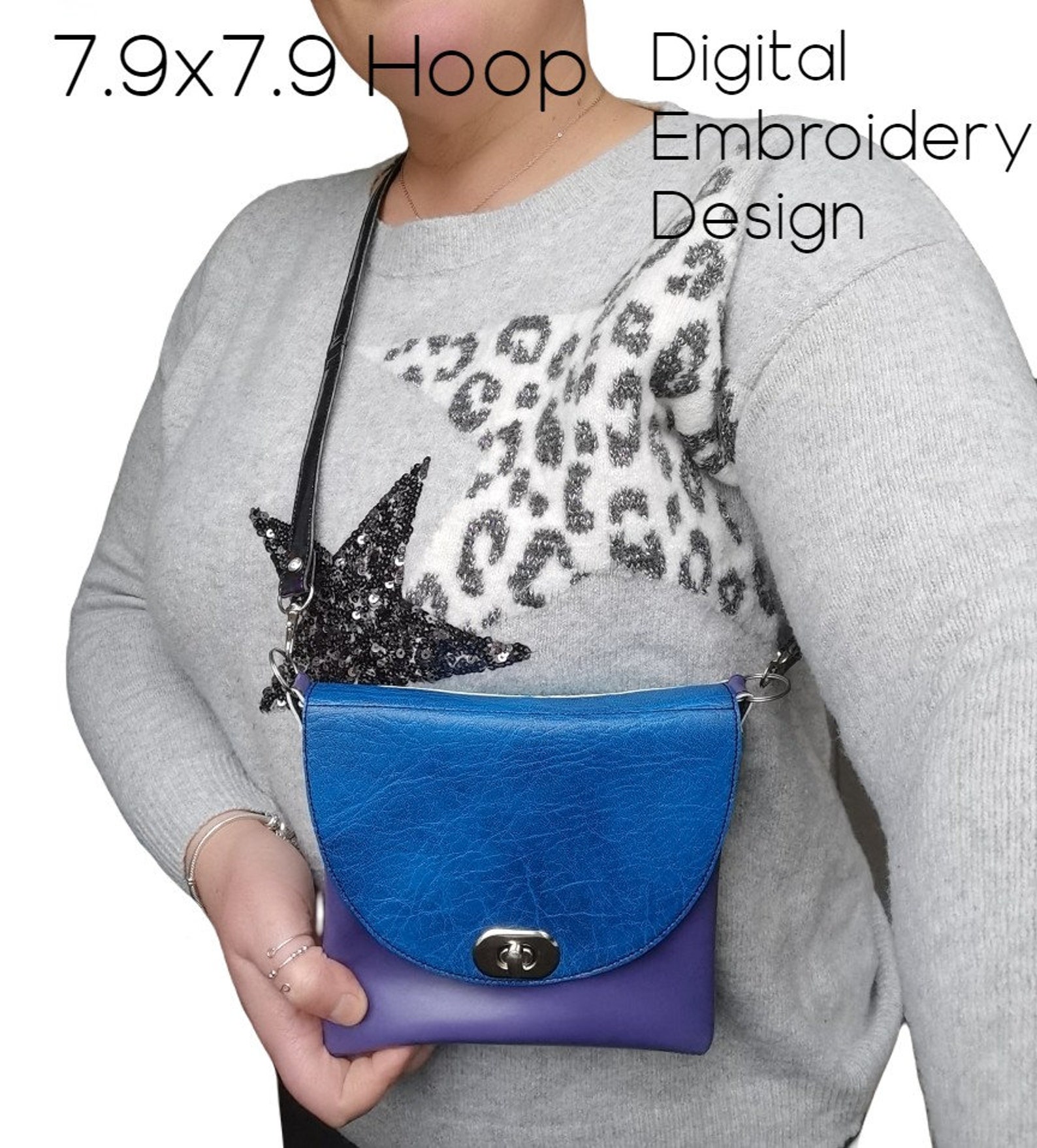 Ladies Cross Body Bag With Bag Strap Design 5x7 & 7.9x7.9 Etsy