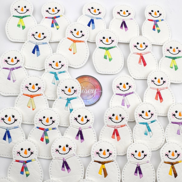 4x4 Snowman Feltie, felty Pin, 6 Snowman Felty, DIGITAL PATTERN, Badge Embroidery, Bow Centre, In The Hoop, Lisey Designs