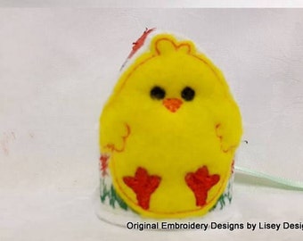 Digital File: 1 Chick Egg Cuff 4x4, Cream Egg, Creme Egg, Chocolate Egg,