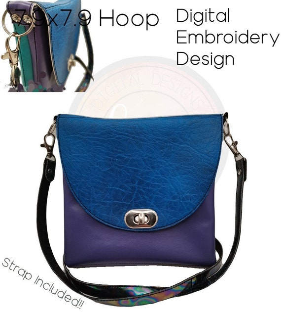 Ladies Cross Body Bag With Bag Strap Design 5x7 7.9x7.9 Hoop Needed Lisey Cross Body Messenger Embroidery Machine Pattern Download Etsy