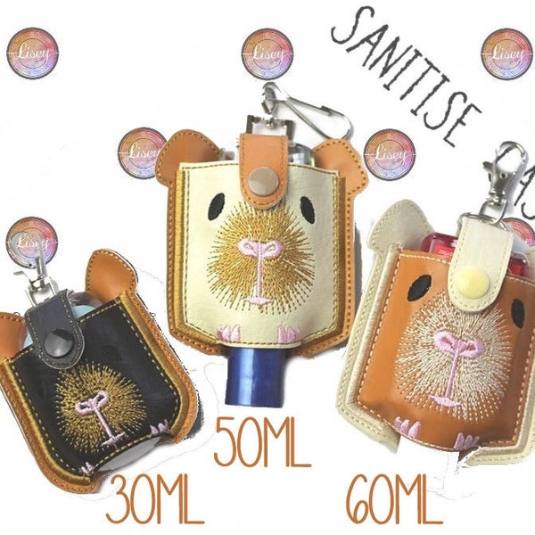 Etui dezynfekujące dla świnki morskiej, 3 rozmiary, dezynfekcja, żel antybakteryjny do rąk, pobieranie cyfrowe, maszyny do haftu, tamborek 5x7