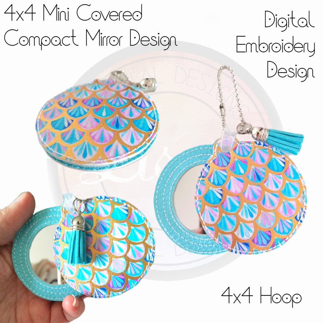 50 - 54mm Mirror Design, Mini Covered Compact Mirror, Digital ...