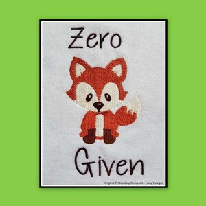 Digital File: Zero *Fox* Given 5x7 by Lisey Designs