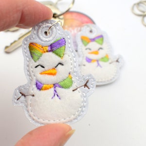 DIGITAL PATTERN, 3 Snow girl Charm Embroidery Patterns.