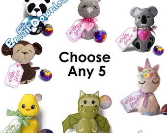 Choose Any 5 Chocolate Egg Covers, They will be sent to your email within 24 hours, Write which 5 in Personalisation Box