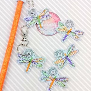 DIGITAL PATTERN, Dragonfly Charm Embroidery Designs