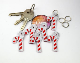DIGITAL PATTERN, Candy Cane Charm Embroidery Patterns