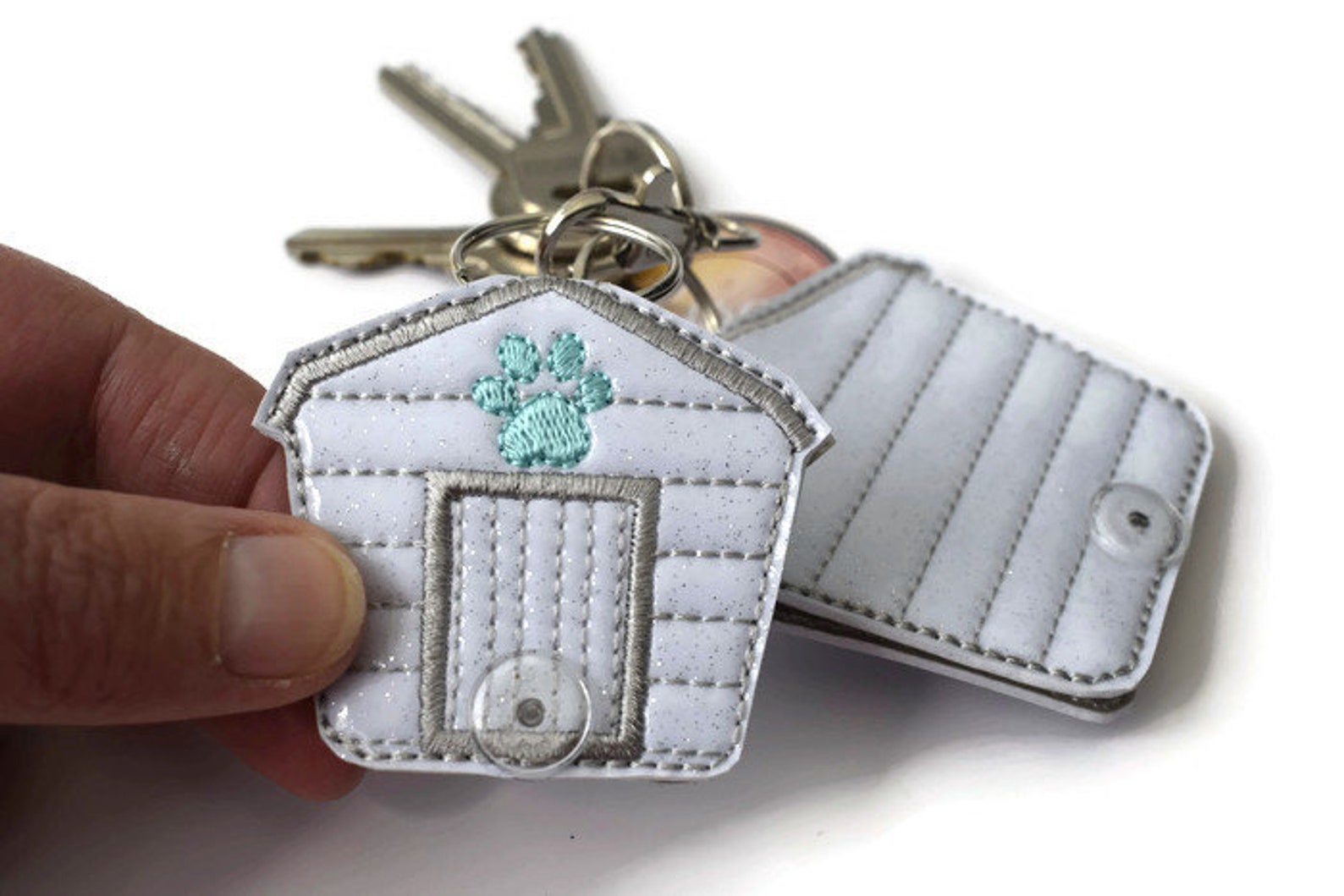 DIGITAL PATTERN Kennel Key Fob 4x4 & 5x7 Hoop Double Sided Etsy