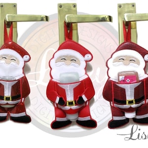 Nikolaus Sanitiser Kleiderbügel, Email Download Muster, Vater Weihnachten, Geschenkkarte, Miniatur Flasche, Türhaken, 30ml, 50ml, 60ml,
