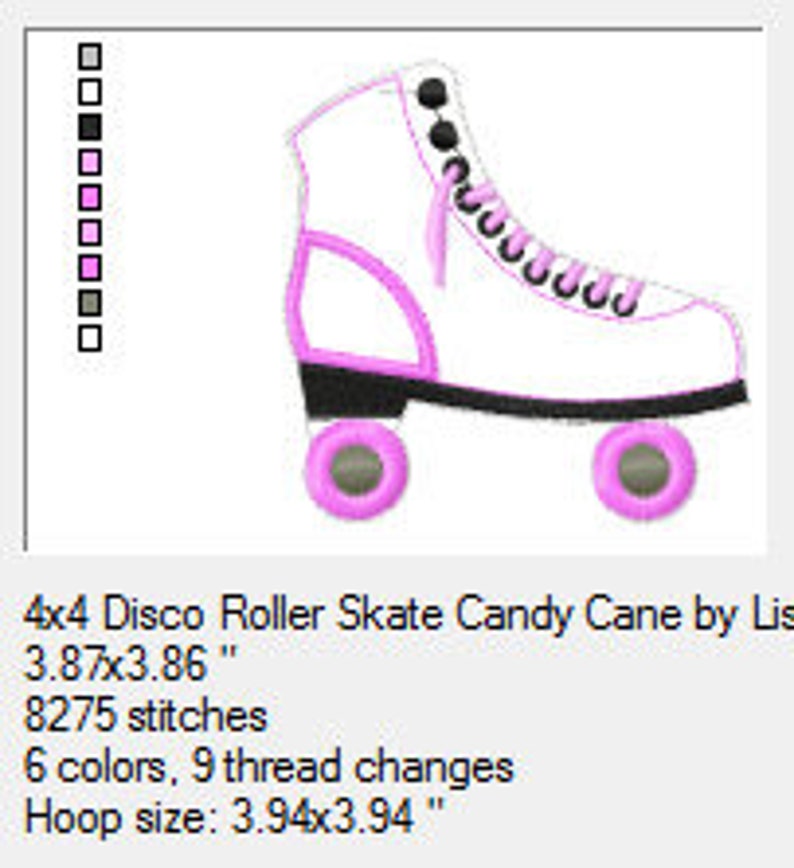 4x4 Candy Cane Roller Skate Hanging Decoration Disco Roller Etsy