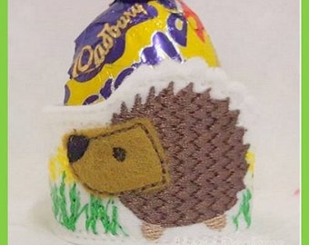 Digital File: 1 Hedgehog Egg Cuff 4x4, Cream Egg, Creme Egg, Chocolate Egg, Hedgehog