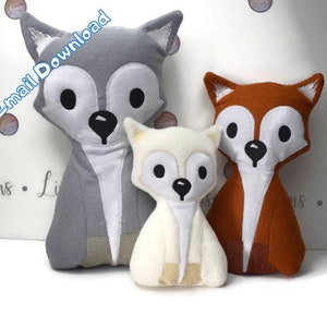 Fox Plush, ITH, Red Fox, Stuffie, more than 1 size available, Email Download Design You will receive within 24 Hours