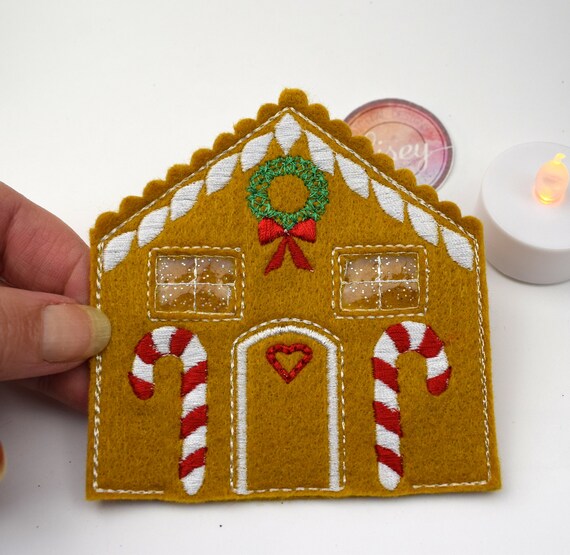DIGITAL PATTERN Gingerbread House Night Light Digital Embroidery
