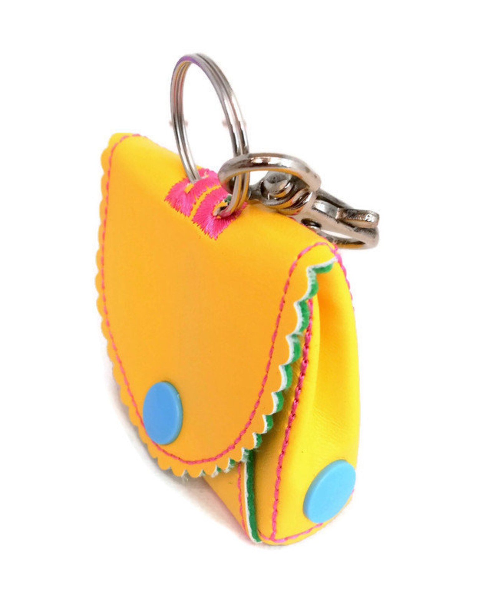 Small ITH Key Bag Key Ring Smallest Size Digital Embroidery Etsy UK