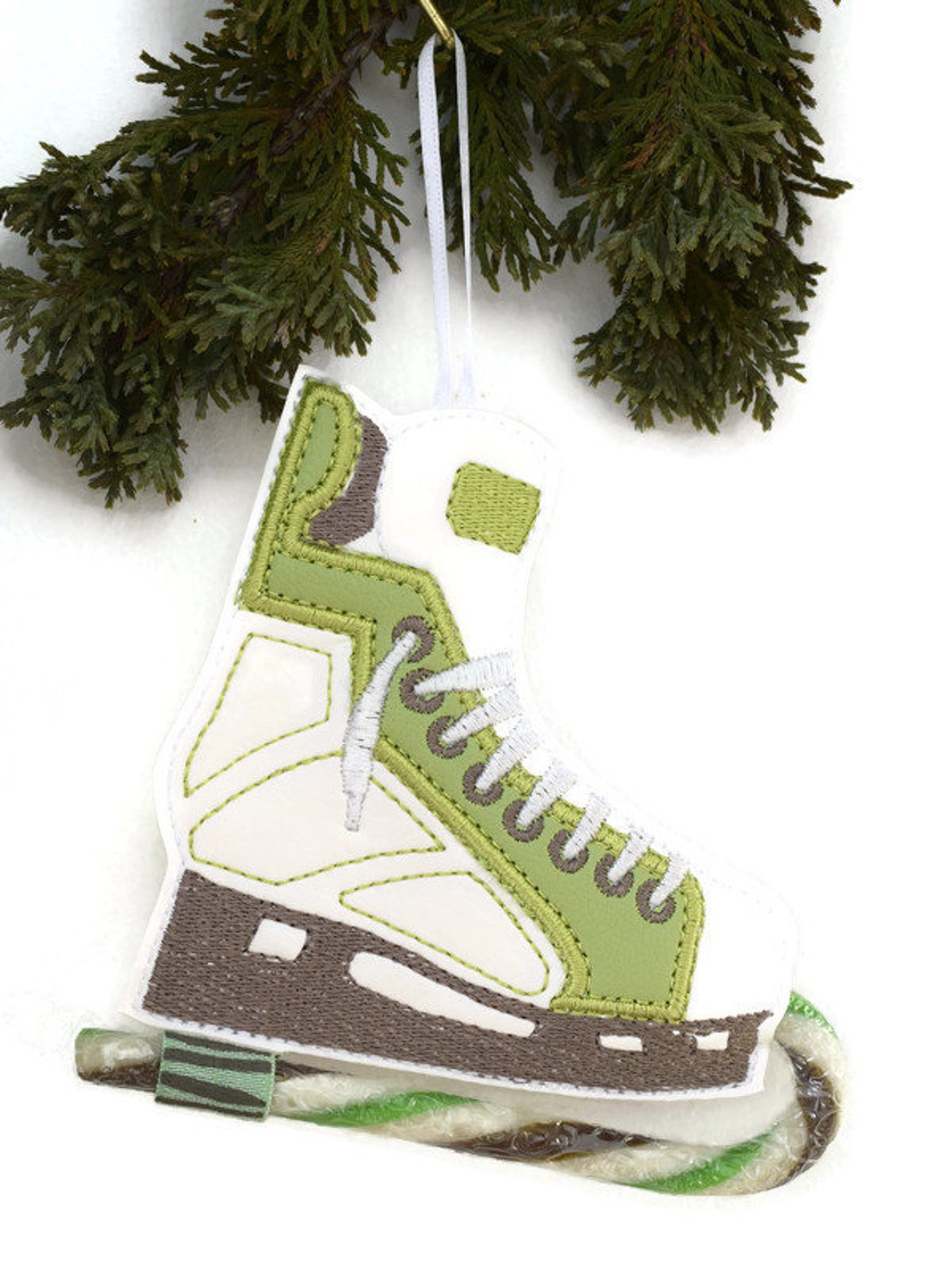 4x4 Ice Hockey Candy Cane Skate Hanging Decoration Speed Etsy