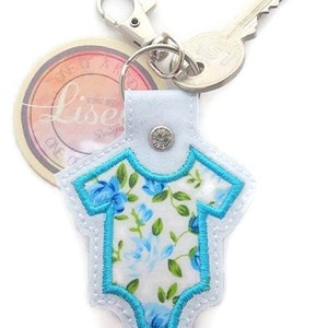 DIGITAL PATTERN, Baby Vest, Key Ring, ITH, 4x4, Embroidery Design