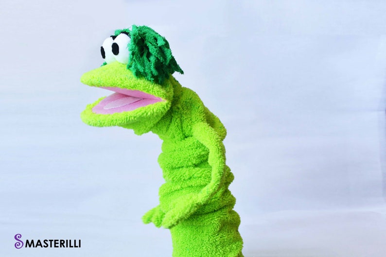 Hand puppet pattern PDF ant tutorial green monster glove Etsy