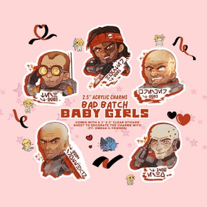 PRE-ORDER** 2.5&quot; bad batch baby girl charms