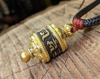 freneci Ciondolo Con Ruota Di Preghiera Buddista Tibetana Nepal Om Mantra Per Collana argento freneci Ciondolo Con Ruota Di Preghiera Buddista Tibetana Nepal Om Mantra Per Collana argento