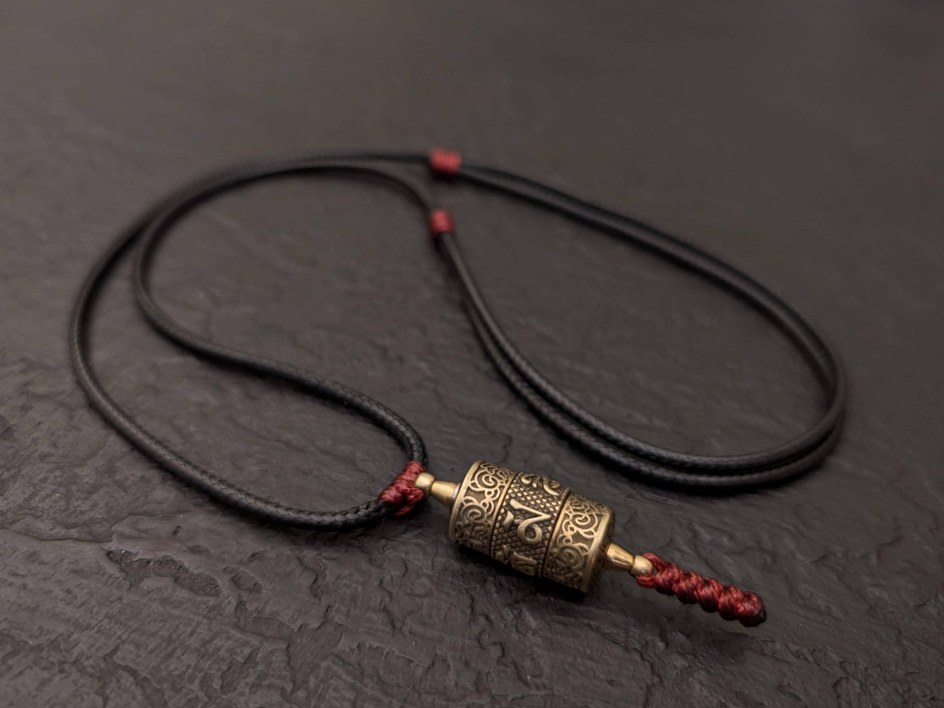 Tibetan prayer wheel necklace store