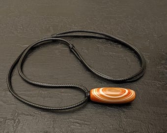 Gobi Agate Pendant Necklace, absolutely natural rare gemstone 1 one eye dzi