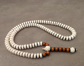 Yak Bone mala ketting 108 gebedskralen Tibetaans boeddhistische sjamaan ketting